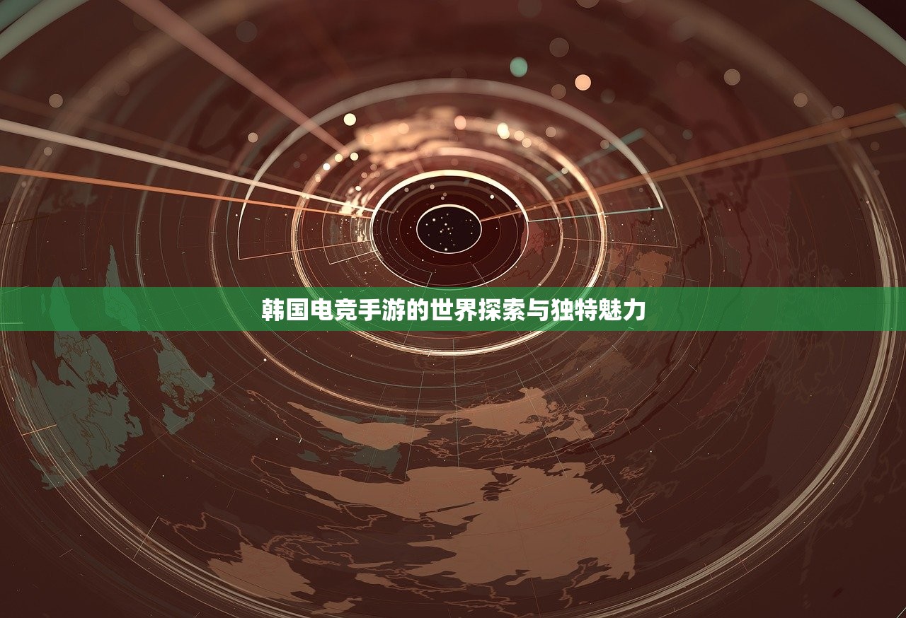 韩国电竞手游的世界探索与独特魅力