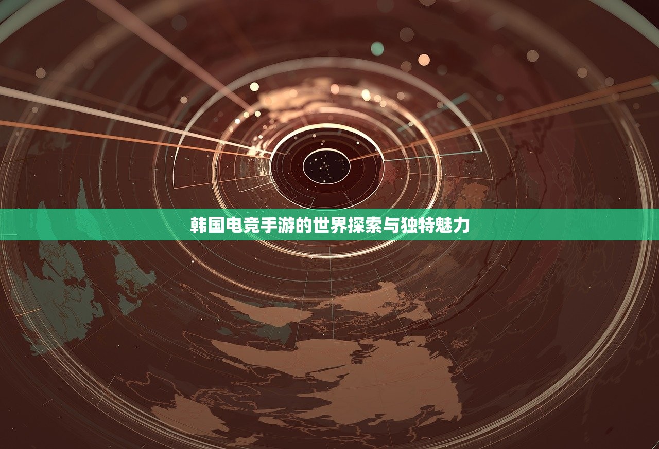 韩国电竞手游的世界探索与独特魅力