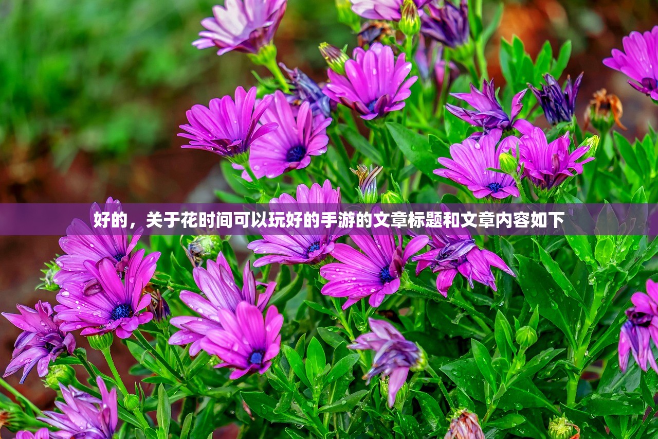 好的，关于花时间可以玩好的手游的文章标题和文章内容如下