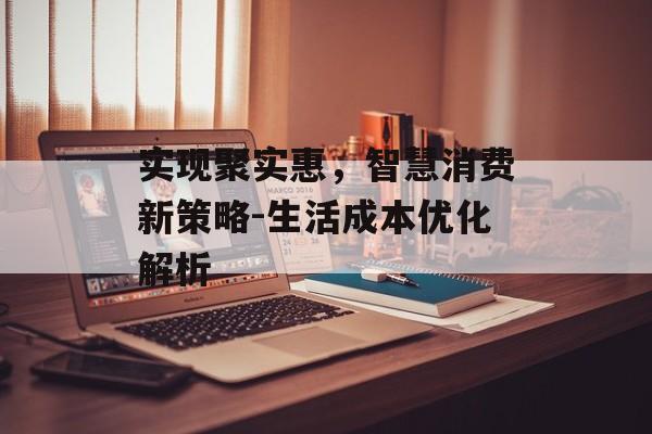 实现聚实惠，智慧消费新策略-生活成本优化解析