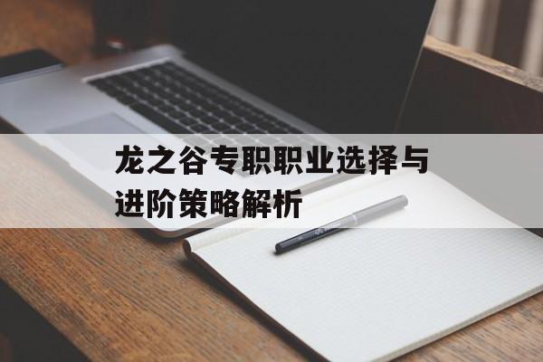 龙之谷专职职业选择与进阶策略解析