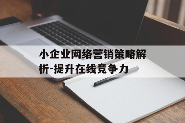 小企业网络营销策略解析-提升在线竞争力
